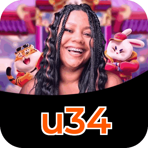 Interface do aplicativo u34 mostrando jogos disponíveis no iOS e Android